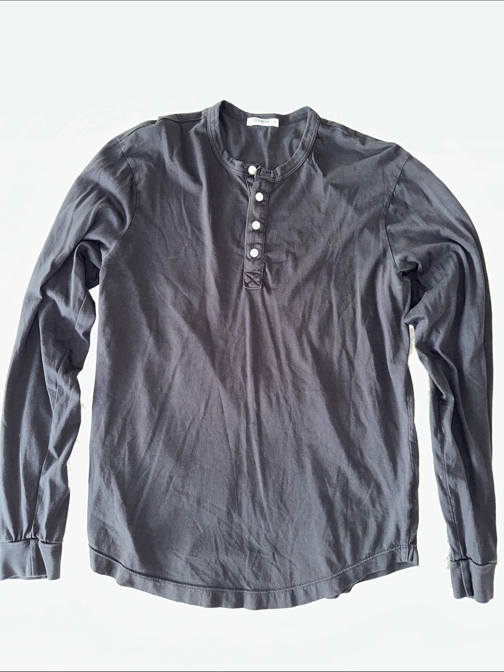 Men’s Buck Mason long sleeve henley shirt - S